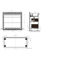 Тумба с раковиной BRIZ Элен классик 100 + Фостер / 227 03-08100-06 00 БЕЛ — 8
