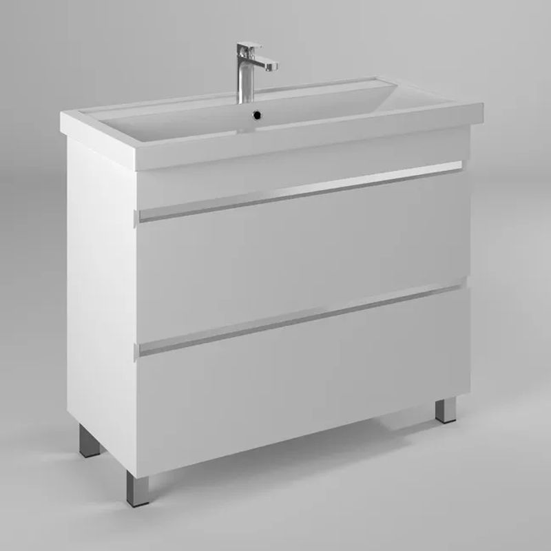 Тумба с раковиной BRIZ Элен классик 100 + Фостер / 227 03-08100-06 00 БЕЛ