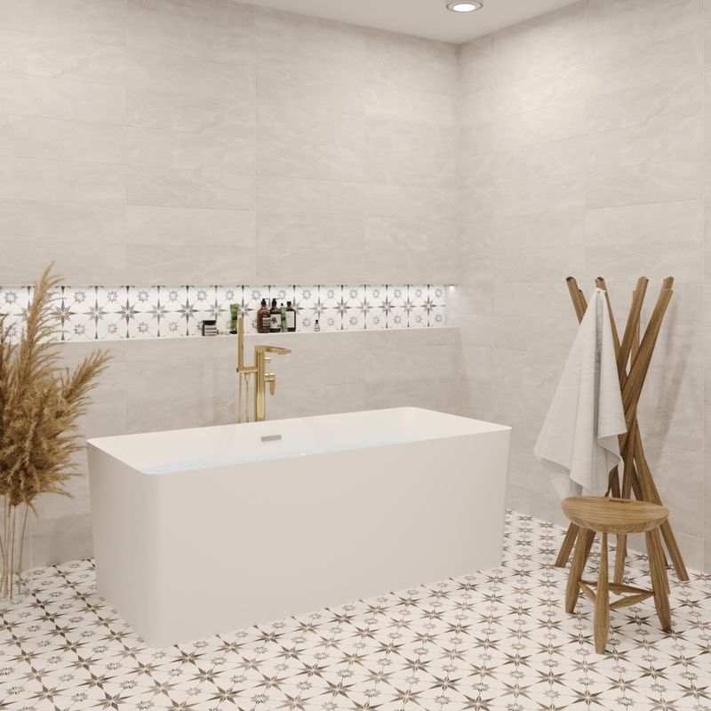 Акриловая ванна Wellsee Pure BY Wellsee 230702001 166×77 см цвет матовый белый отдельностоящая