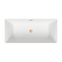 Акриловая ванна Wellsee Pure BY Wellsee 230702004 166×77 см цвет матовый белый отдельностоящая — 4