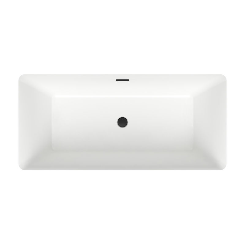 Акриловая ванна Wellsee Pure BY Wellsee 230703003 166×77 см цвет чаши ванны белый глянец (стенки матовые черные)
