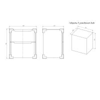 Тумба с раковиной BRIZ Альби 75 + Дуглас / 235 03-08075-14 00 БЕЛ — 7