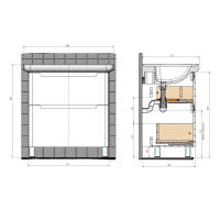 Тумба с раковиной BRIZ Альби 85 + Дуглас / 235 03-08085-14 00 БЕЛ — 8