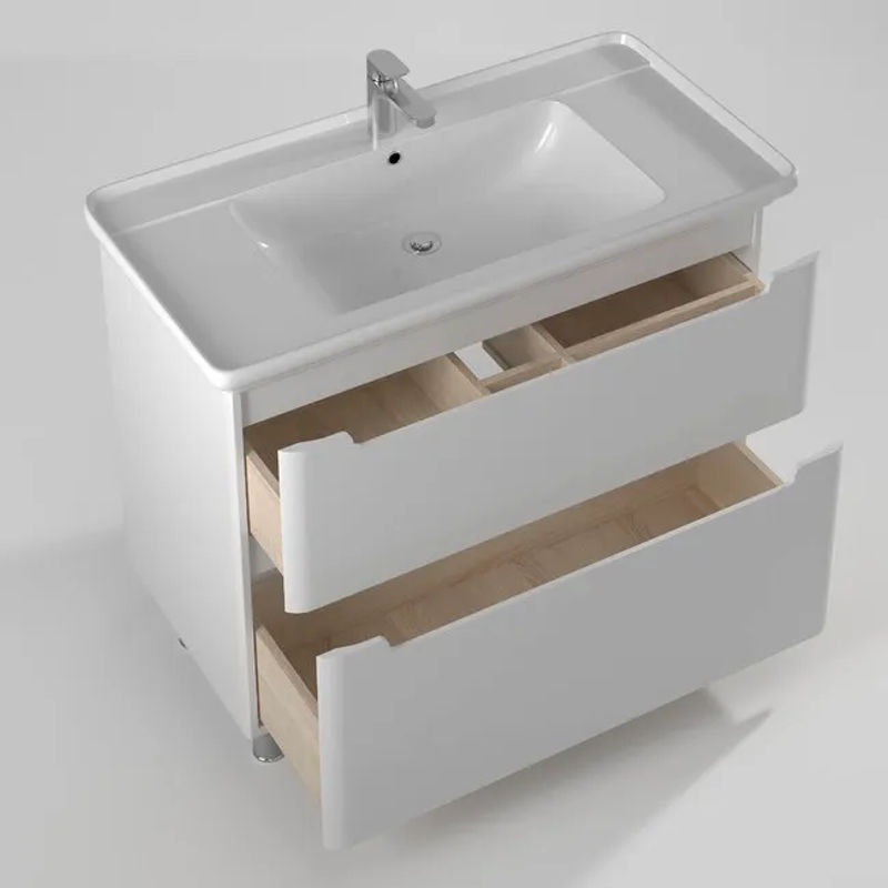 Тумба с раковиной BRIZ Альби 105 + Дуглас / 235 03-08105-14 00 БЕЛ