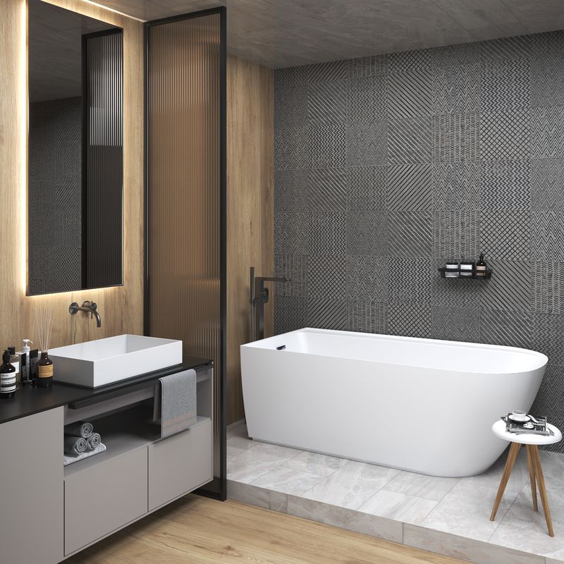 Акриловая ванна Wellsee Camellia 236101002 167×82 см (левая) цвет белый глянец отдельностоящая