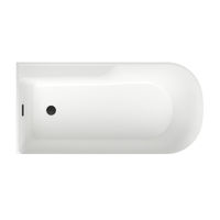 Акриловая ванна Wellsee Camellia 20 236201003 167×82 см (левая) цвет белый глянец отдельностоящая — 4