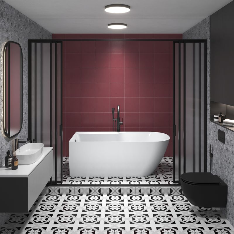 Акриловая ванна Wellsee Camellia 20 236201003 167×82 см (левая) цвет белый глянец отдельностоящая