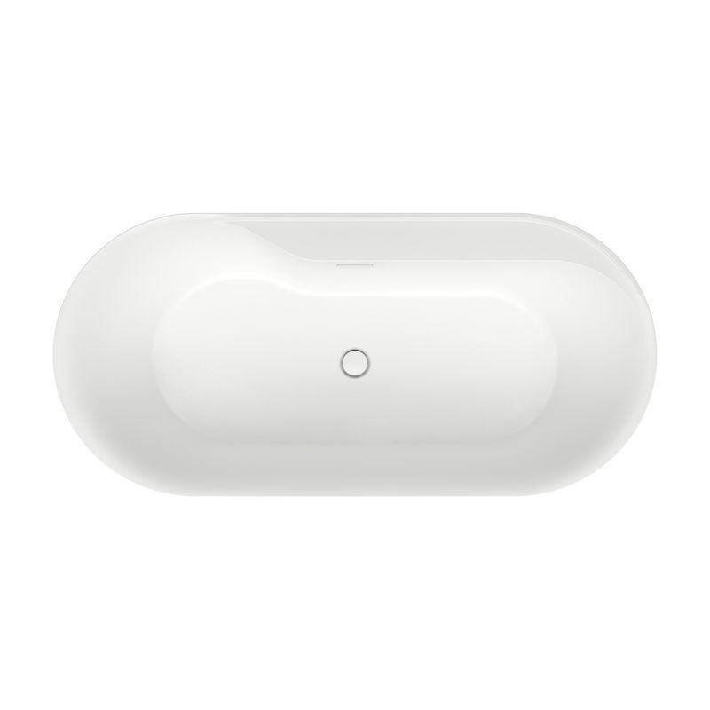 Акриловая ванна Wellsee Vanille Joie 236501002 179,5×84,5 см цвет белый глянец отдельностоящая