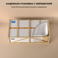 Акриловая ванна Wellsee Crêpe de France 236701001 130×130 см цвет белый глянец отдельностоящая — 10