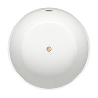 Акриловая ванна Wellsee Crêpe de France 236701004 130×130 см цвет белый глянец отдельностоящая — 3