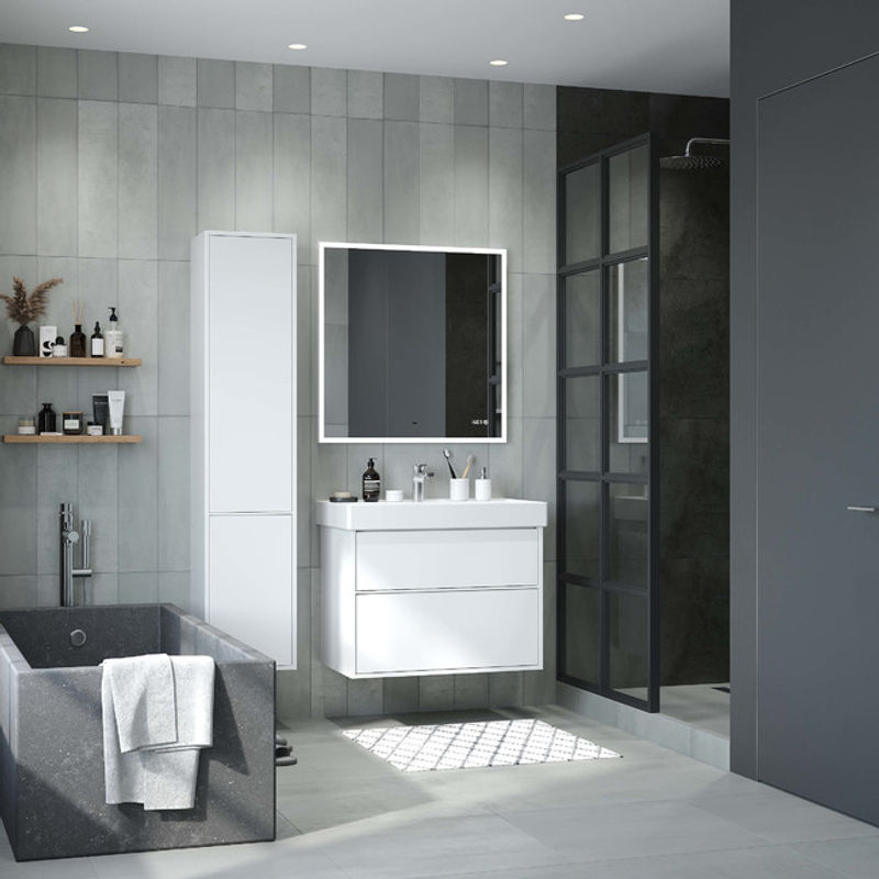 Тумба с раковиной BRIZ Монца 65 + Вилис / 237 03-18060-17 00 БЕЛ