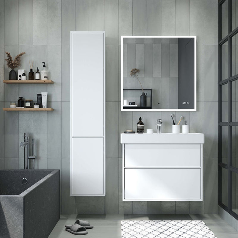 Тумба с раковиной BRIZ Монца 65 + Вилис / 237 03-18060-17 00 БЕЛ