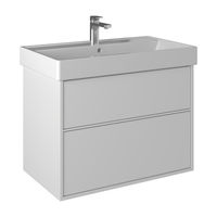 Тумба с раковиной BRIZ Монца 80 + Вилис / 237 03-18080-17 00 БЕЛ — 1