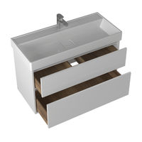 Тумба с раковиной BRIZ Монца 100 + Вилис / 237 03-18100-17 00 БЕЛ — 2