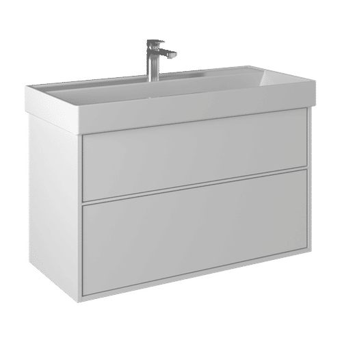 Тумба с раковиной BRIZ Монца 100 + Вилис / 237 03-18100-17 00 БЕЛ