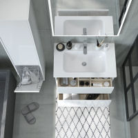 Шкаф-пенал для ванной BRIZ Монца 35 с б/к правый / 237 04-06к35-00 02 БЕЛ — 5