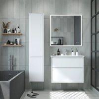 Шкаф-пенал для ванной BRIZ Монца 35 с б/к правый / 237 04-06к35-00 02 БЕЛ — 3