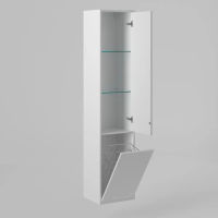 Шкаф-пенал для ванной BRIZ Монца 35 с б/к правый / 237 04-06к35-00 02 БЕЛ — 2