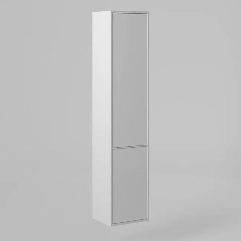 Шкаф-пенал для ванной BRIZ Монца 35 с б/к правый / 237 04-06к35-00 02 БЕЛ