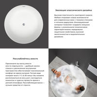 Акриловая ванна Wellsee Pour Plus 237101002 150×150 см цвет белый глянец отдельностоящая — 7