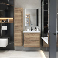 Зеркало BRIZ Берн 70×80 с подсветкой, подогревом и часами / 238 01-47070-00 00 — 5