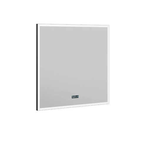 Зеркало BRIZ Берн 80×80 с подсветкой, подогревом и часами / 238 01-47080-00 00