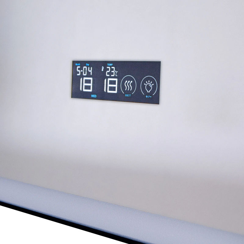 Зеркало BRIZ Берн 100×70 с подсветкой, подогревом и часами / 238 01-47100-00 00