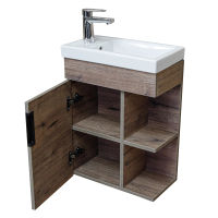 Тумба с раковиной BRIZ Берн 45 + Фостер / 238 03-18045-06 00 ВЕЛ дуб веллингтон табак — 4