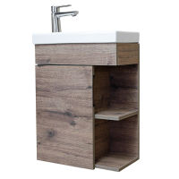 Тумба с раковиной BRIZ Берн 45 + Фостер / 238 03-18045-06 00 ВЕЛ дуб веллингтон табак — 5