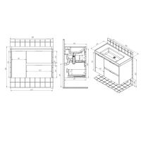 Тумба с раковиной BRIZ Берн 90 + Грэйс / 238 03-20090-15 00 ВЕЛ дуб веллингтон табак — 5