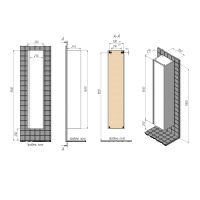 Шкаф-пенал для ванной BRIZ Вена 35 универсальный / 239 04-00035-00 00 БЕЛ — 6