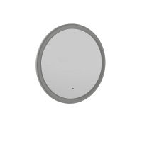 Зеркало BRIZ Прато Лайт 80 с подсветкой холодный свет и подогревом / 240 01-49080-00 00 ЛТ (светло-серый матовый) — 1