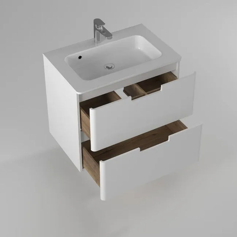 Тумба с раковиной BRIZ Прато 70 + Прато / 240 03-18070-16 00 БЕЛ