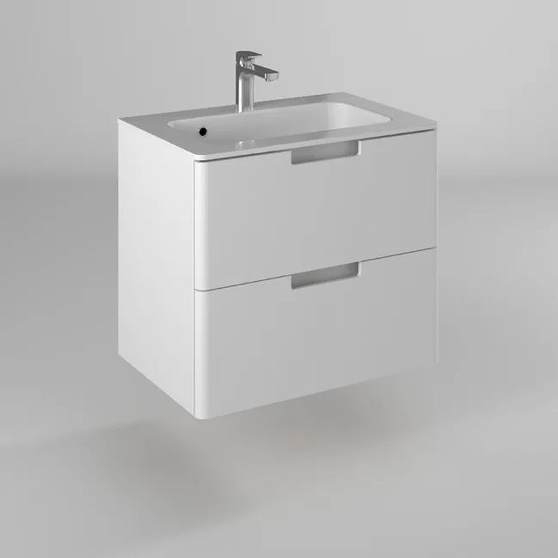 Тумба с раковиной BRIZ Прато 80 + Прато / 240 03-18080-16 00 БЕЛ