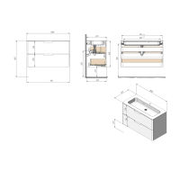 Тумба с раковиной BRIZ Прато 100 + Прато / 240 03-18100-16 00 БЕЛ — 8