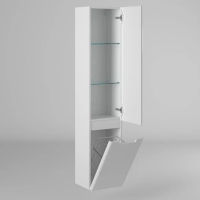 Шкаф-пенал для ванной BRIZ Прато 35 с б/к правый / 240 04-06к35-00 02 БЕЛ — 2