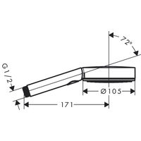Душевая лейка HansGrohe Pulsify 3jet Activation 24100700 матовый белый — 4