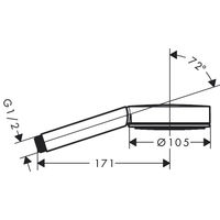 Душевая лейка HansGrohe Pulsify 1jet 24120700 матовый белый — 2