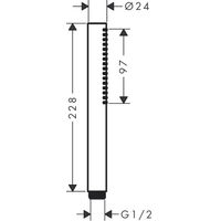 Душевая лейка Hansgrohe Pulsify S Baton EcoSmart 24125000 хром — 2