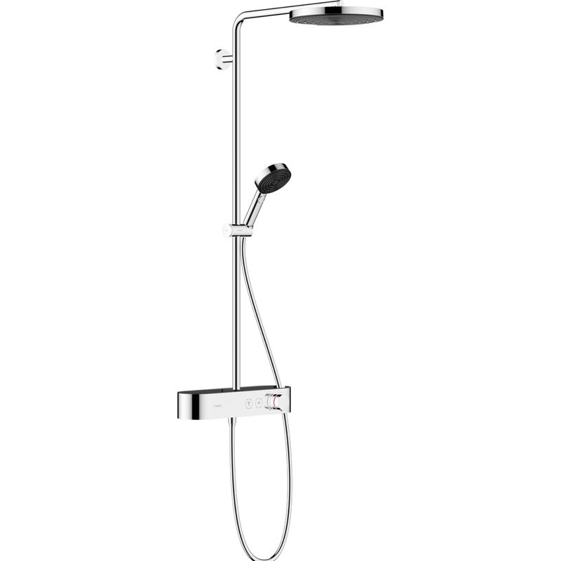 Душевая система Hansgrohe Pulsify Showerpipe 260 1jet 24220000 хром с термостатом