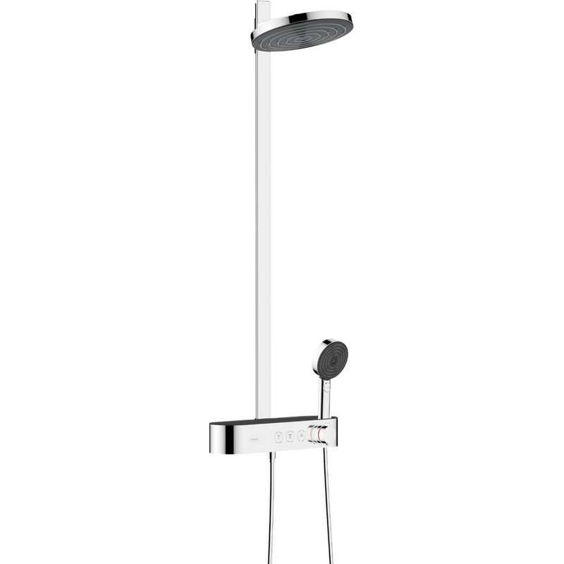 Душевая система Hansgrohe Pulsify Showerpipe 260 2jet 24240000 хром с термостатом