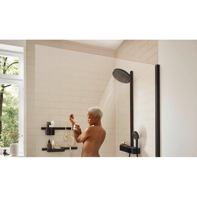 Душевая система Hansgrohe Pulsify Showerpipe 260 2jet 24240670 матовый черный с термостатом