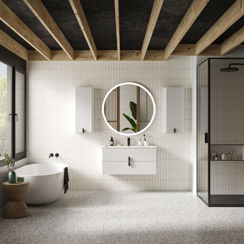 Зеркало BRIZ Бянко 100 с подсветкой, подогревом, бесконтактным датчиком вкл/выкл / 243 01-51100-00 00