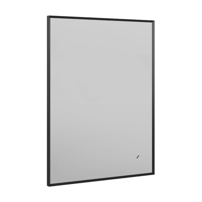 Зеркало BRIZ Эдис 100×70 с подсветкой ореол и подогревом / 243 01-53100-00 00 (черный матовый)