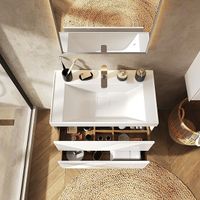 Зеркало BRIZ Кодэ 60×80 с подсветкой ореол и подогревом / 243 01-54060-00 00 (темно-серый матовый) — 4