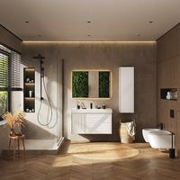 Зеркало BRIZ Кодэ 100×70 с подсветкой ореол и подогревом / 243 01-54100-00 00 (темно-серый матовый) — 3