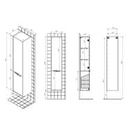 Шкаф-пенал для ванной BRIZ Тесо 35 с б/к правый / 243 04-06к35-00 02 ВЕЛ дуб веллингтон табак — 6