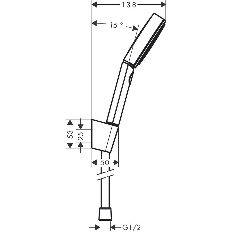 Душевой гарнитур Hansgrohe Pulsify Select S 105 3jet Relaxation Isiflex 125 см 24302700 матовый белый