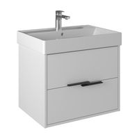 Тумба с раковиной BRIZ Сохо 65 подвесная + Вилис / 244 03-18065-17 00 БЕЛ — 1