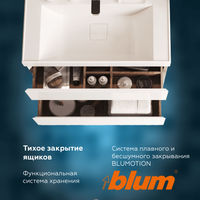 Тумба с раковиной BRIZ Импрэс 70 + Грэмми / 245 03-18070-19 00 БЕЛ — 4
